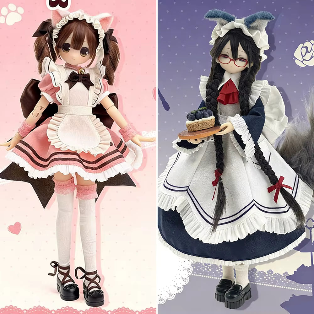 BJD Henshin Denki Street  Blind Box Movable Joint Kawaii Dress Up Doll Trendy Collectible Anime Figure