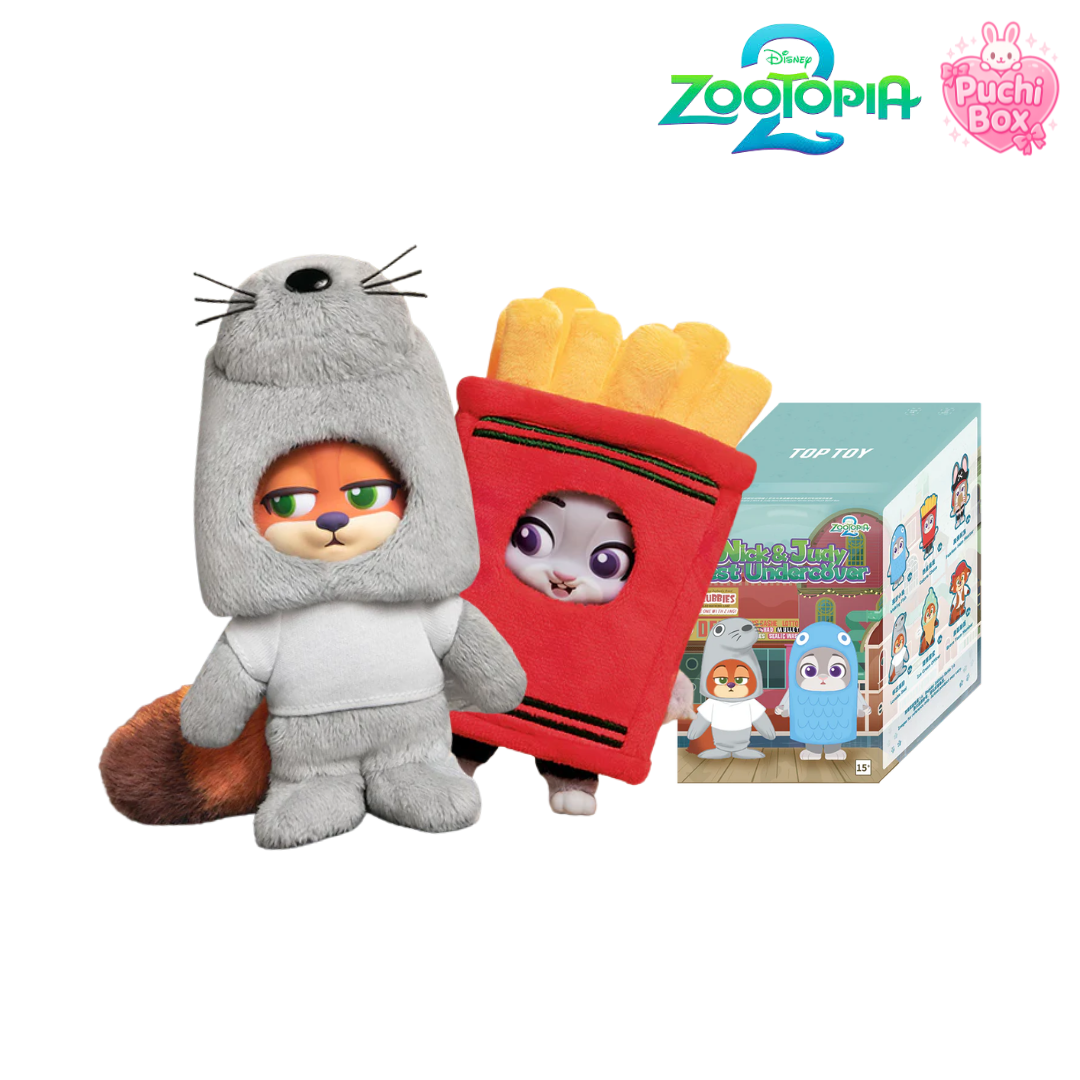 Zootopia 2 Nick & Judy Best Undercover Series Blind Box Keychain Plush - Toptoy