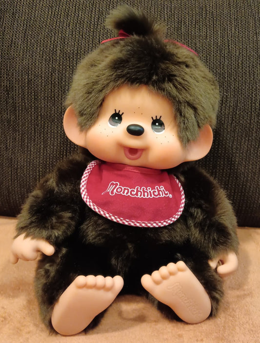 Monchhichi Classic Boy & Girl  RED Plush Doll - 17 Inch (43 cm)