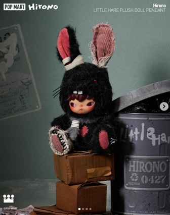 Hirono Little Hare Plush Doll Pendant
