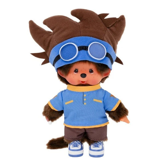 Digimon Adventure × Monchhichi Taichi Plush doll Japan NEW