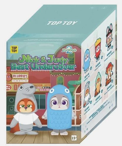 Zootopia 2 Nick & Judy Best Undercover Series Blind Box Keychain Plush - Toptoy